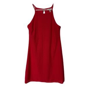 Extraordinary Red Sleeveless Dress, Keyhole Back, Junior Size XS